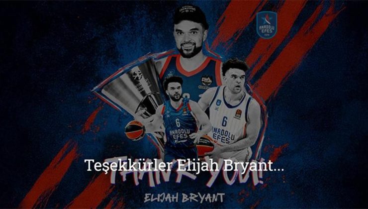 Anadolu Efes’te Elijah Bryant ile yollar ayrıldı